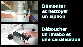 Comment déboucher un lavabo ou un évier Comment démonter un siphon dun lavabo qui fuit [upl. by Golda330]