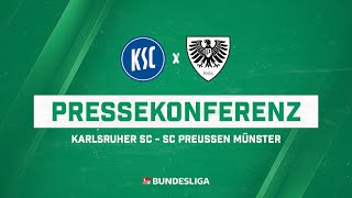 Pressekonferenz Karlsruher SC  SC Preußen Münster 11 [upl. by Resneps]