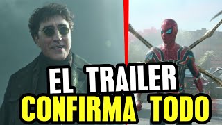 TRAILER SpiderMan No Way Home explicado HD hechizo de Strange y multiverso Octopus Duende Verde [upl. by Brunelle]