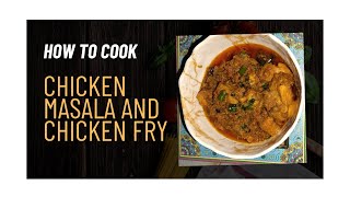 Chicken Masala And Chicken Fry Recipe 😋  Food YouTube [upl. by Trinatte]