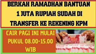 AKHIRNYA BANTUAN 1 JUTA RUPIAH MASUK REKENING SEGERA CAIRKAN PAGI INI MULAI JAM 08001500 WIB [upl. by Neilla531]