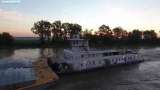 The MV Mary Lynn on the Missouri River at Sunrise [upl. by Lietman]