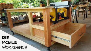 How to Make a Workbench with Built in Table Saw Dewalt DWE7485 [upl. by Chaves]