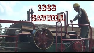 Sawmill Steam Powered 1868  Steam Era Milton [upl. by Reece]