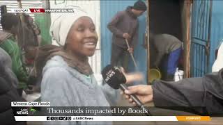 W Cape Floods  Residents of Cape Towns informal settlements would welcome relocation [upl. by Anaeel]