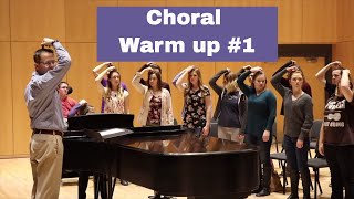 Choral Warm up 1 Full Vocal Warm up [upl. by Nairot]