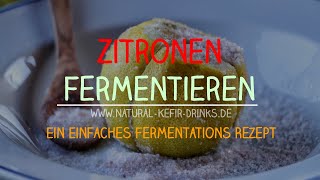 Fermentierte Salzzitronen  Probiotische amp lecker  Ein einfaches Rezept für Deine Fermentation [upl. by Kandace]