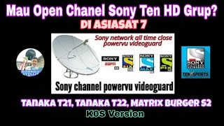 Cara Open Group Sony Ten di Asiasat 7 di Tanaka amp Matrix Burger Versi K0S [upl. by Mano655]