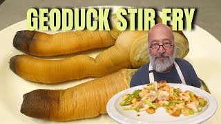 Easy Geoduck Clam Stir Fry [upl. by Renrag]