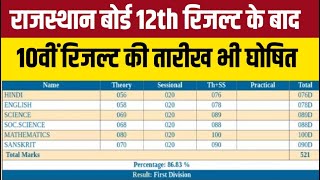 rbse 10th result 2024 rajasthan board 10th result 2024 class 10 board exam rbse result 2024 rbse [upl. by Bary]