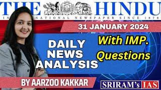 31 January 2024  The Hindu Analysis  31 January Current Affairs  Current Affairs Today [upl. by Lovato686]