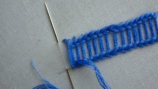 Ladder Stitch for Hand Embroiderybasic hand embroidery tutorial [upl. by Koenraad406]