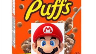 Mario tries Reese’s puffs Mario land theme x Reese’s Puffs Rap  Lucchetta [upl. by Netsrek]