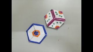 Hexaflexagon ENDLESS CARD  DIY CARDS [upl. by Aremahs]