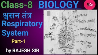 जीव विज्ञान BIOLOGYCH8 श्वसन तंत्र RESPIRATORY SYSTEMPART1 SSC RLY BSSC BPSC by Rajesh sir [upl. by Desdee447]