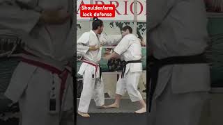 Shoulder  Arm Lock Defense from Pinan Sandan lock shoulderlock kata bunkai pinansandan [upl. by Ingar]