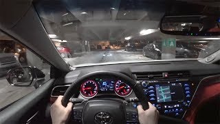 2018 Toyota Camry XSE V6 Night Drive  POV First Impressions Binaural Audio [upl. by Leirbma612]