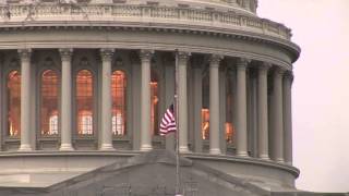 American Flag Waving on Capitol Building Washington DC US Flag Flying over The Capitol and Congress [upl. by Avilla811]