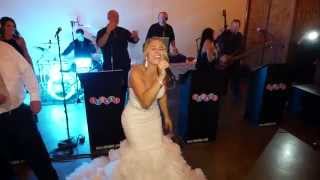 The bride sings Dont Stop Believing at her own wedding Dave Thomas ASC All Set Creations [upl. by Bernard]