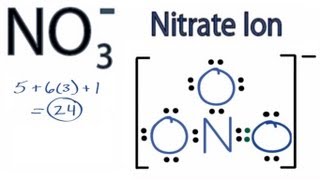 Nitrate Ion Lewis Structure How to Draw the Lewis Structure for Nitrate Ion [upl. by Bartolomeo]