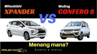 Mitsubishi Xpander VS Wuling Confero S Exterior amp Interior  REKAM 2 [upl. by Eiruam]