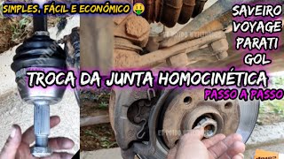 Como trocar a junta homocinética  trocando homocinética do gol quadrado G2 G3 G4 Saveiro Voyage [upl. by Yetah797]