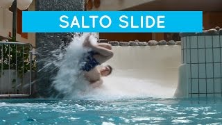 Funny Salto Water Slide  Center Parcs Nordseeküste [upl. by Canute]