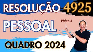 RESOLUÃ‡ÃƒO 4925 10 DE NOVEMBRO 2023 SOBRE QUADRO DE PESSOAL VÃDEO 4  MAIS INFORMES SOBRE SERVIDORES [upl. by Joung358]