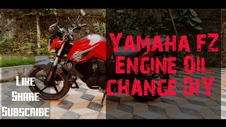 Yamaha FZ Fazer Engine oil and oil filter change DIY [upl. by Cyrilla]