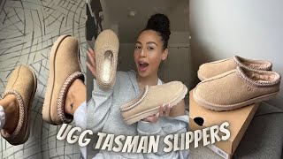 I GOT THE MOST VIRTAL UGGS SO YOU DONT HAVE TO UGG TASMAN SLIPPERS REVIEW [upl. by Haimirej]