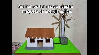 Energía eólica  maqueta fácil [upl. by Vacla]