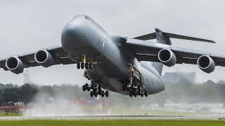 Spectacular C5 Super Galaxy Takeoff  EAA Oshkosh AirVenture 2023 [upl. by Downall]