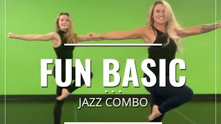 FUN BASIC JAZZ COMBO  JAZZ DANCE  DANCE COMBO  BEGINNINGINTERMEDIATE JAZZ [upl. by Siloam]