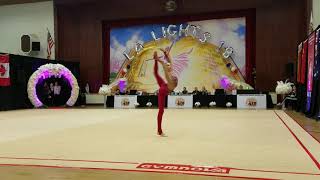 Nikolchenko Vlada Ukraine  168  Hoop  Level 10 Senior  LA Lights 2018 [upl. by Rawdin]