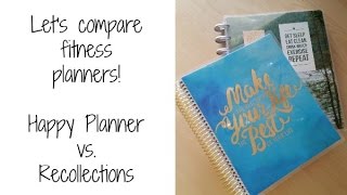 Lets compare fitness planners Happy Planner vs Recollections [upl. by Eiznekcm]