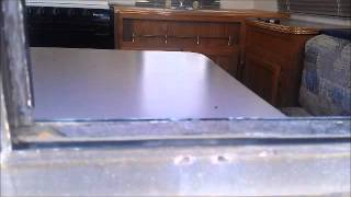 replace window glass of RV travel trailer camper Cost  20 [upl. by Akinhoj]