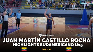 Highlights  Juan Martin Castillo Rocha  Sudamericano U15  Jugador de Basketball  Basket Ecuador [upl. by Salsbury]