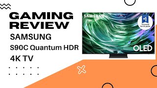 SAMSUNG OLED 4K S90C Series Quantum HDR TV Gaming Review [upl. by Adnarym]