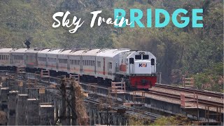 Railway Rush Hour on Java Sky Bridge  Scenic Trainspotting at Bumiayu Railway Bridge  09112023 [upl. by Drusi]