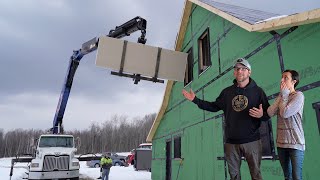 Hope This WORKS Our Biggest Delivery at Our OFFGRID House Build [upl. by Herrod120]