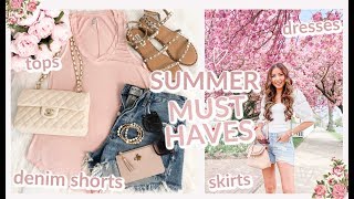 SUMMER WARDROBE ESSENTIALS 2020  PART 1 CLOTHING  CAPSULE SUMMER WARDROBE [upl. by Mika]