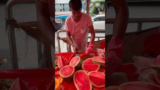 Fresh Watermelon At Street fruit streetfood shorts [upl. by Ahsauqram935]