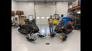 Skidoo Expert vs Polaris Khaos Comparison [upl. by Hanshaw383]