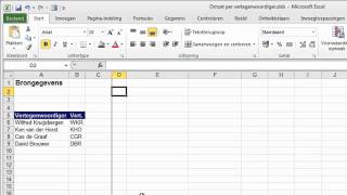 Verticaal zoeken in Microsoft Office Excel [upl. by Canter232]