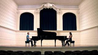 Mozarts SONATA for TWO PIANOS  Anderson amp Roe [upl. by Allerym]