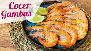 COMO COCER GAMBAS O CAMARONES 🦐 Tiempo de cocción gambas [upl. by Etnovaj]