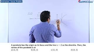 Parabola Focus and Directrix Explanation KCET 11th Mathematics 2D Geometry Conics [upl. by Delphina]