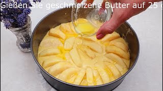 Wenn Sie 3 Äpfel haben Schnelles ApfelkuchenrezeptItalienischer ApfelkuchenApple pie 17 [upl. by Anaujal]