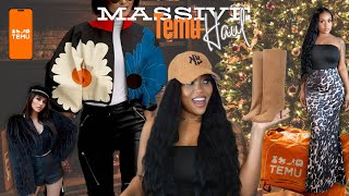 Massive Temu Haul The Perfect Fashion Christmas Gifts  Affordable Trends [upl. by Miun]