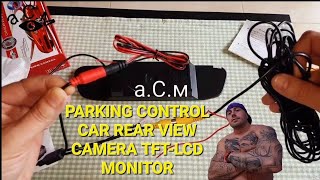 PARKING CONTROL CAR REAR VIEW CAMERA TFTLCD MONITOR аСм [upl. by Levin901]